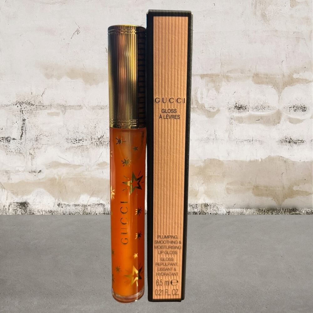Gucci $42 Hydrating Plumping Lip Gloss in Sadie Coral NIB